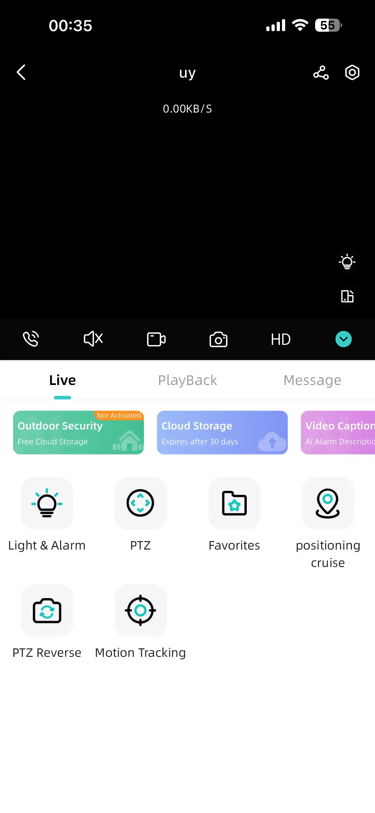 Smart Wi-Fi kamera, PTZ kuzatuv kamerasi, Full HD tashqi kamera