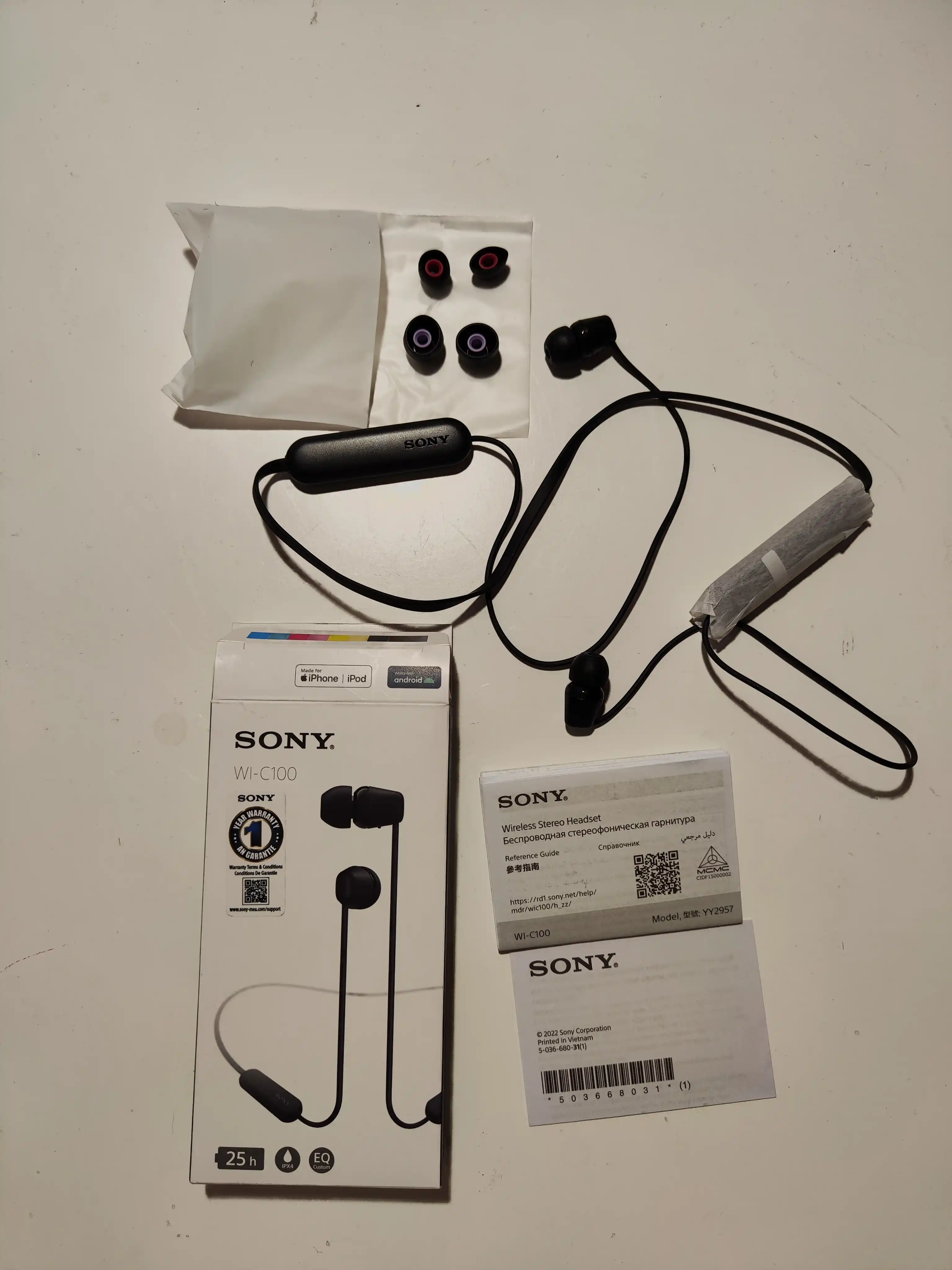 Simsiz quloqchinlar SONY WI-C100