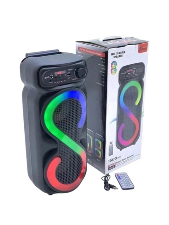 Simsiz katta karnay, karaoke musiqasi, mikrofon, pult va RGB yoritgich ZQS4270