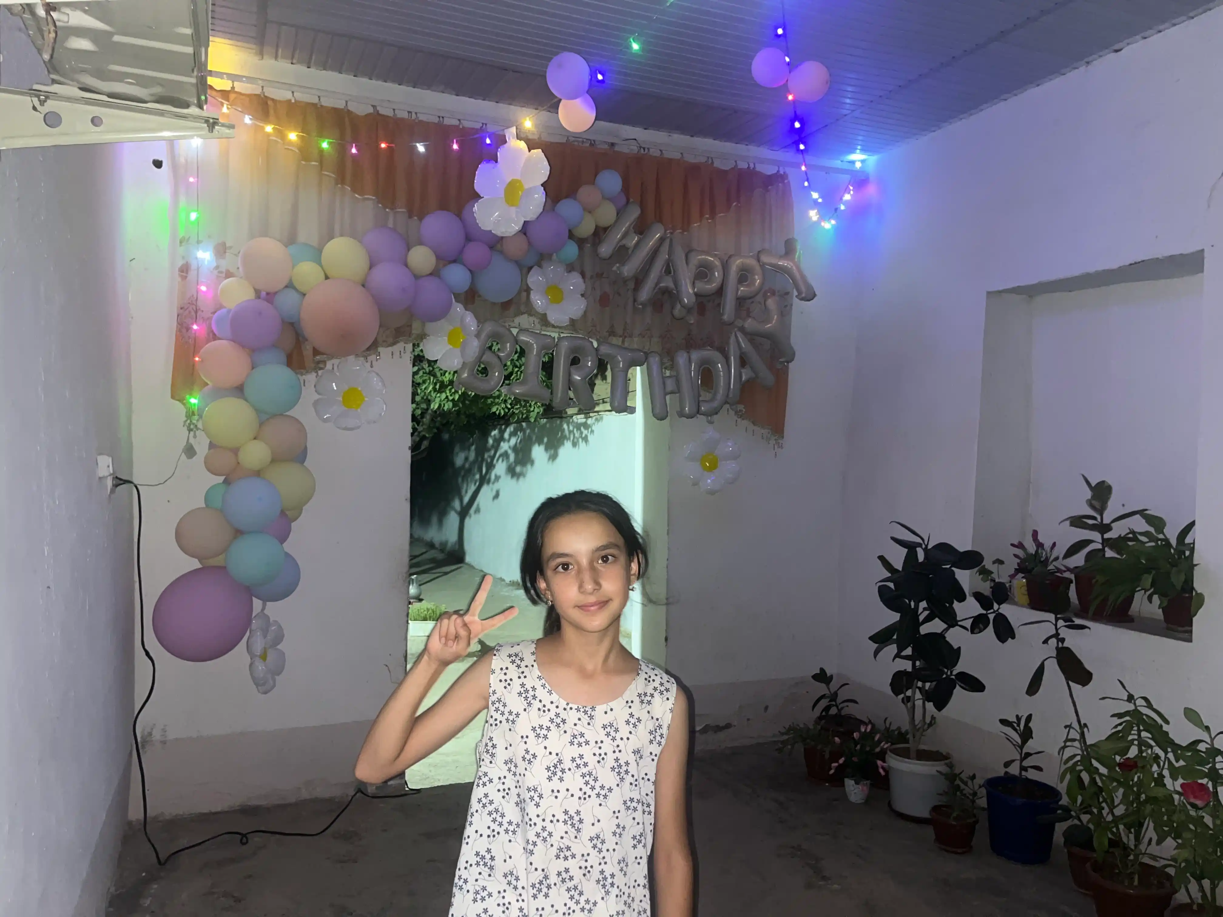 Большой набор воздушных шаров Happy Birthday для фотозоны и дня рождения