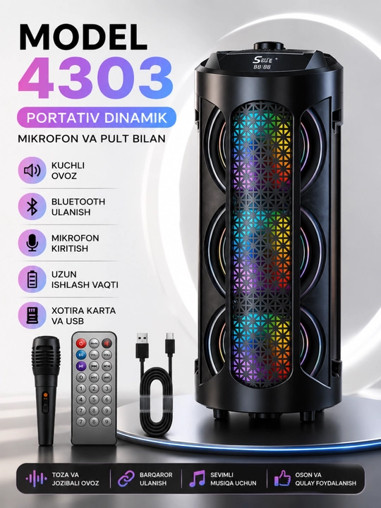 Bluetooth-колонки: ZQS4239, ZQS4303, ZQS427M - 