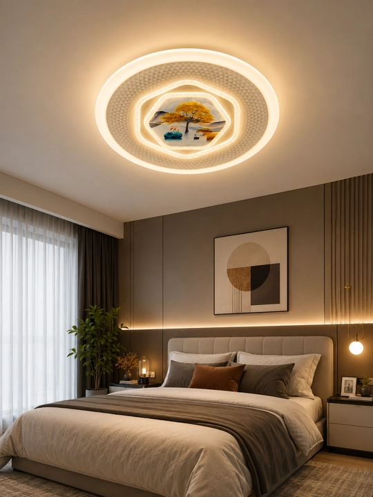 Плафон Hi-Tech LED, люстра, светильник, бра, лампа в стиле минимализм, 3 режима свечения