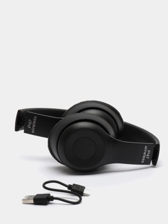 Simsiz quloqchinlar P47, Bluetooth 5.0, yig'iluvchan, mikrofon bilan, shovqinsiz
