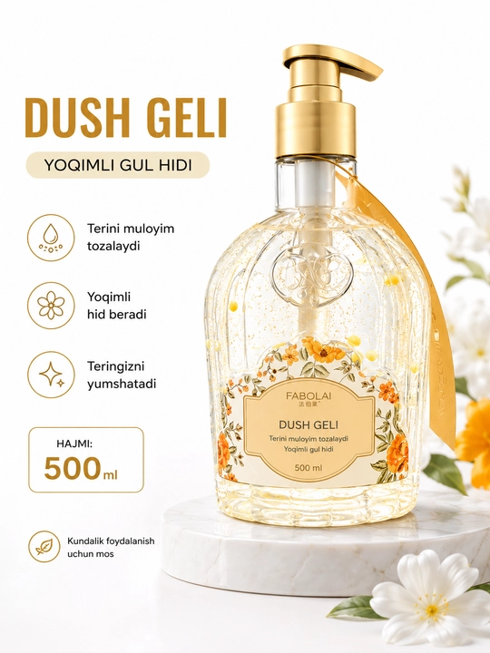 FABOL’AI xushbo‘y dush geli, kundalik foydalanish uchun, 500 ml