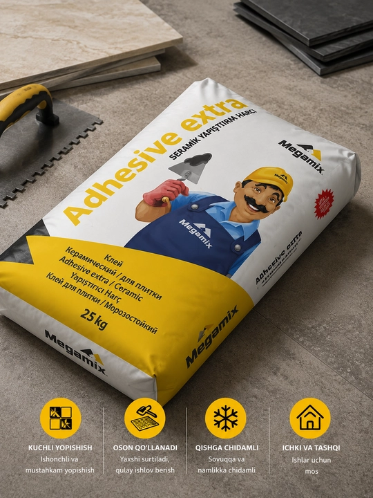 Megamix Adhesive Extra 25 kg – Plitka yelimi - 