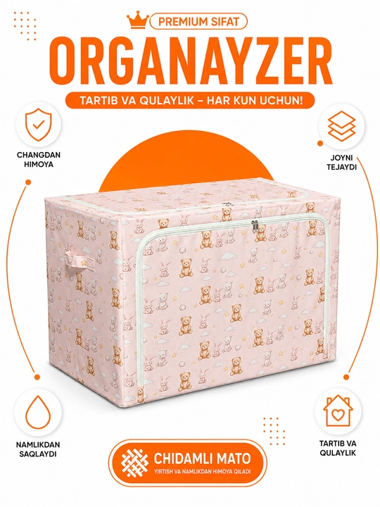 Katta hajmli organizer quti - 