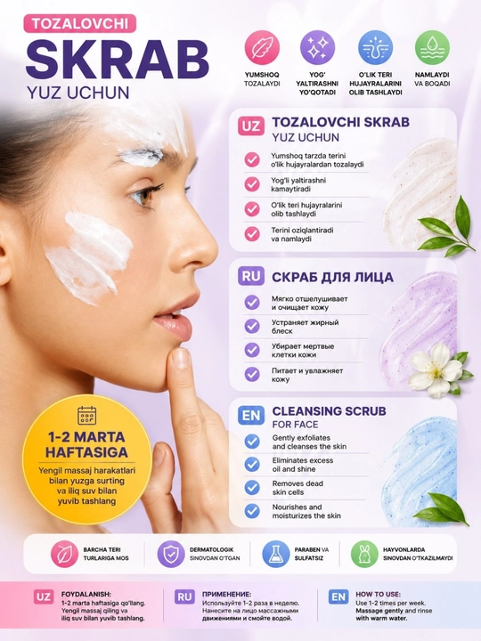 LALARICIPE Yuzu Foaming Cleanser + Vita C Amploule – глубоко очищает и придаёт коже сияние