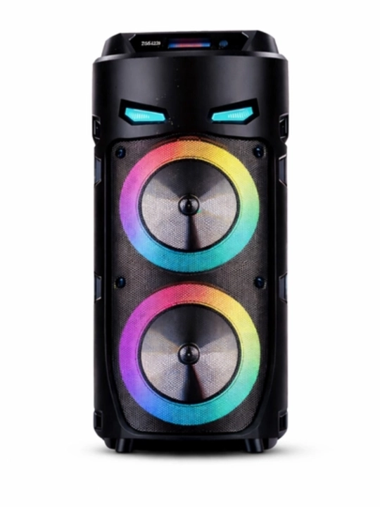 Ko‘p funksiyali Bluetooth karaoke kolonkasi RGB LED, simsiz mikrofon va pult bilan