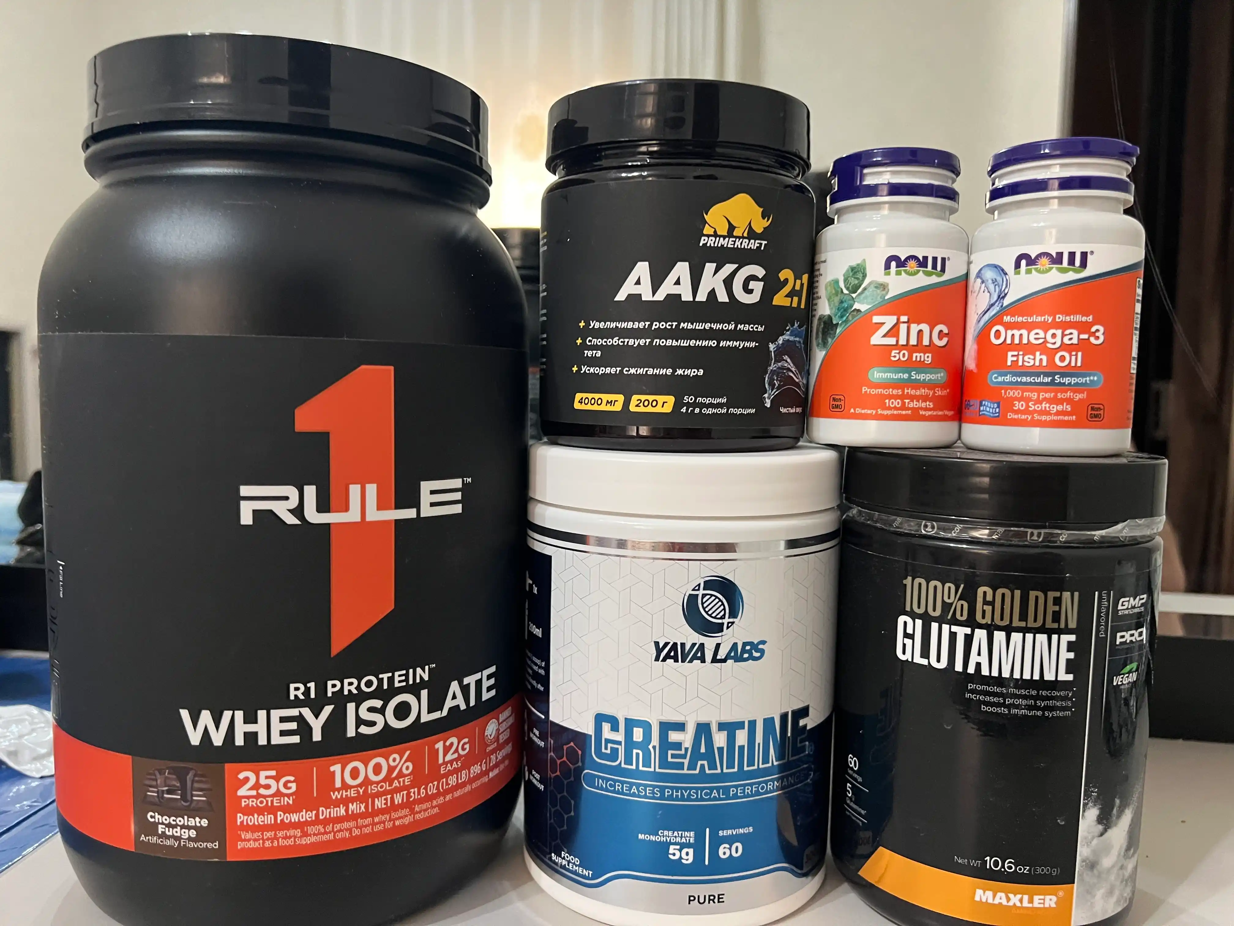 Rule One protein flavoured - Amerikada ishlab chiqarilgan oqsil. MUshak massasi uchun