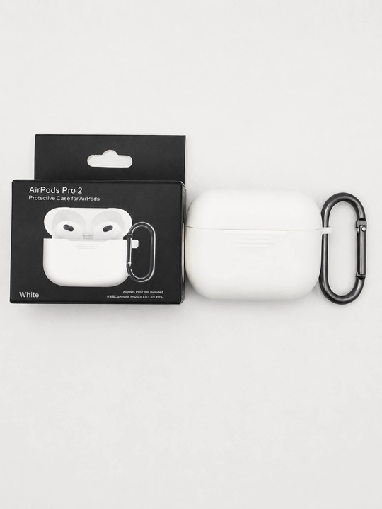 Чехол для AirPods Pro 2 силиконовый с карабином, противоударный, защитный - 