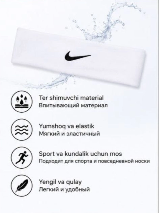 Ayollar va qizlar uchun elastik sport bosh bog'ichi
