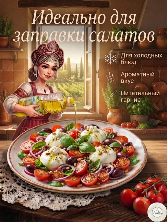Масло подсолнечное "Золотой Блеск", 5 литров