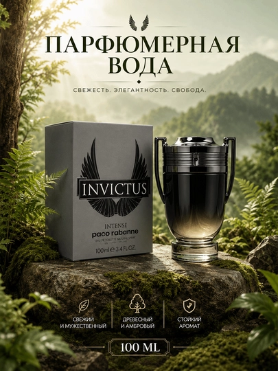 Erkaklar uchun Invincible Intense Eau de Parfum - 
