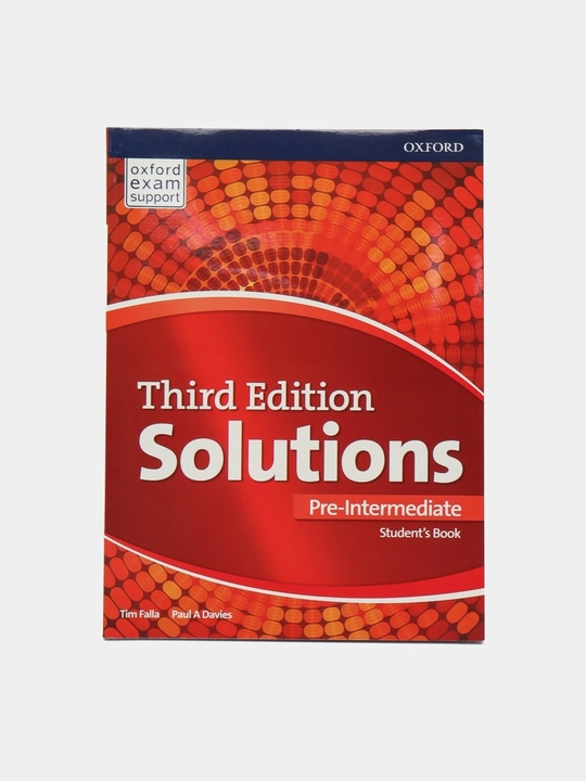 Solutions third Edition. Elementary, Pre-intermediate, Intermediate. Studentbook+Workbook