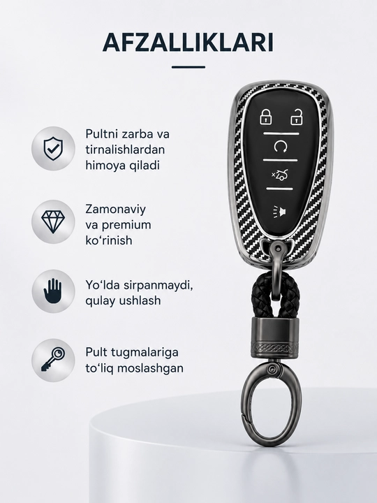 Chevrolet Malibu XL pulti uchun himoya qopqog'i, kalit chexol, pult chexoli
