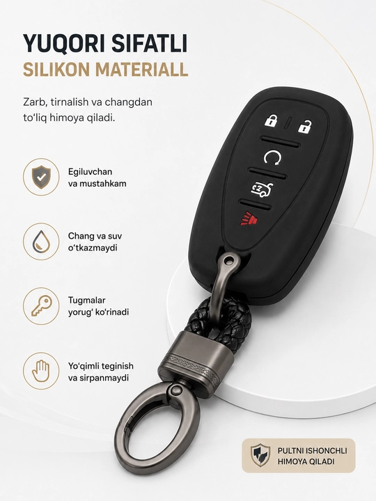 Чехол для ключа Chevrolet Malibu XL, защитный чехол для смарт-ключа, чехол для брелока