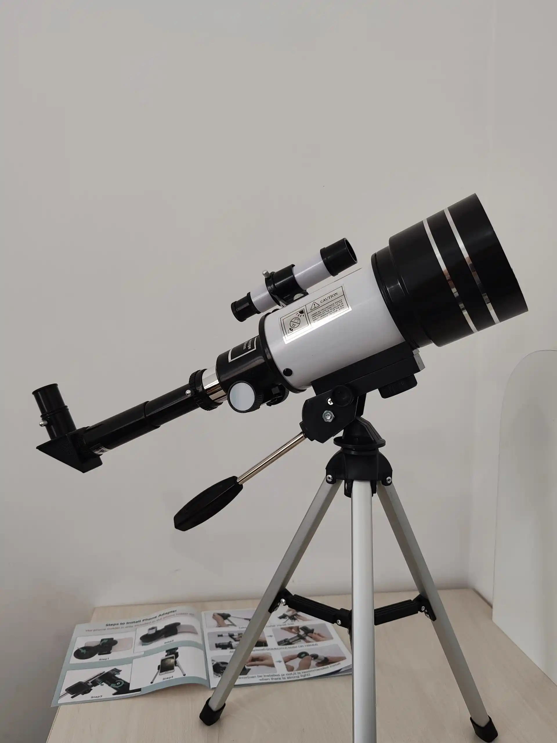 Teleskop F30070, obyektiv diametri 70 mm, 150x kattalashtirish, tripod bilan | telescope