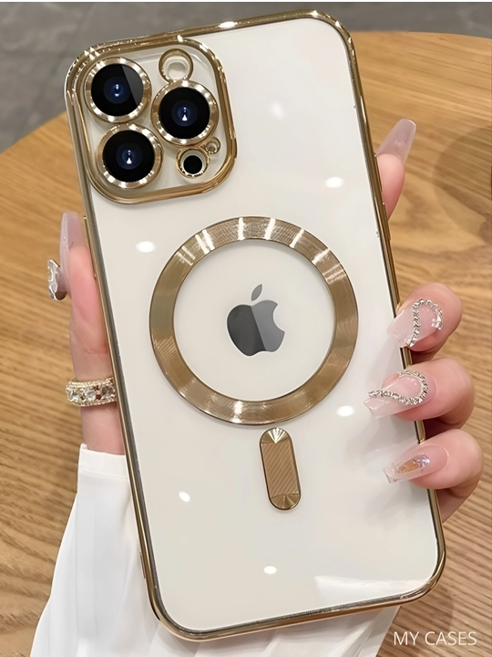 Чехол для iPhone 11/13/13 Pro/16 Pro/17Pro Max, прозрачный силиконовый, с защитой камеры - 