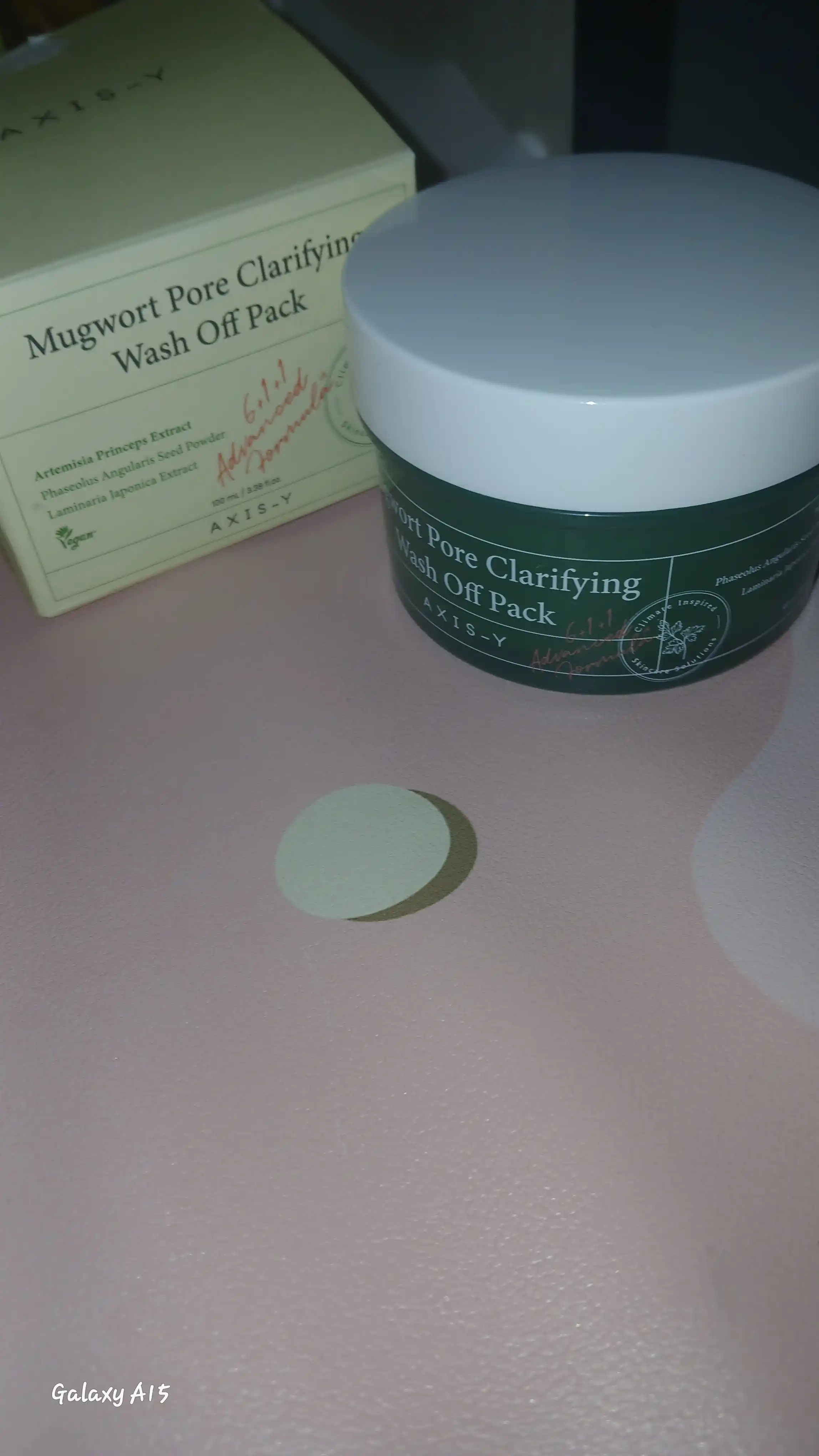 Очищающая глиняная маска с полынью AXIS-Y Mugwort Pore Clarifying Wash Off Pack, 100 мл