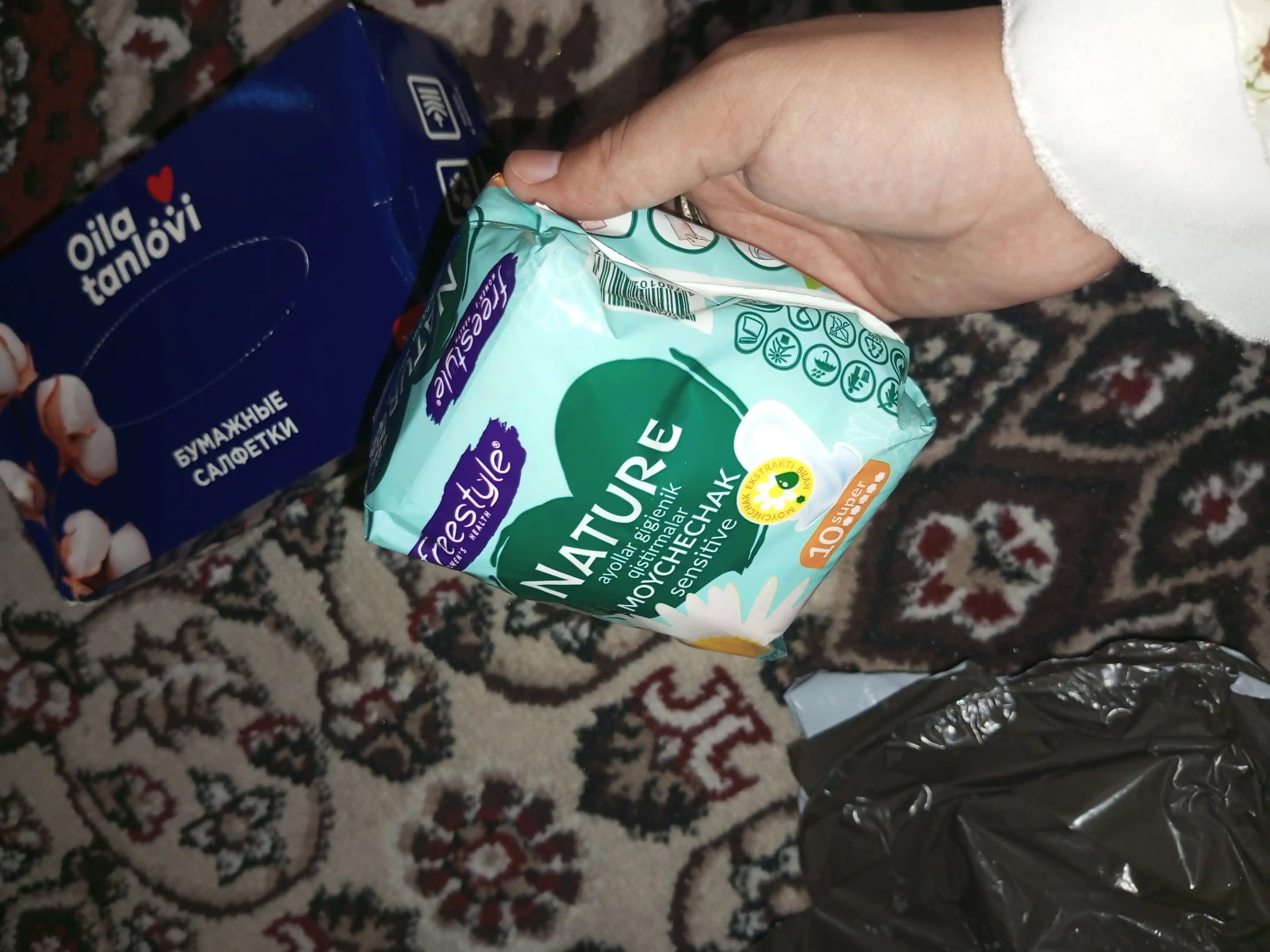 Ayollar gigiyenik prokladkalari FreeStyle NATURE SUPER 10 dona.
