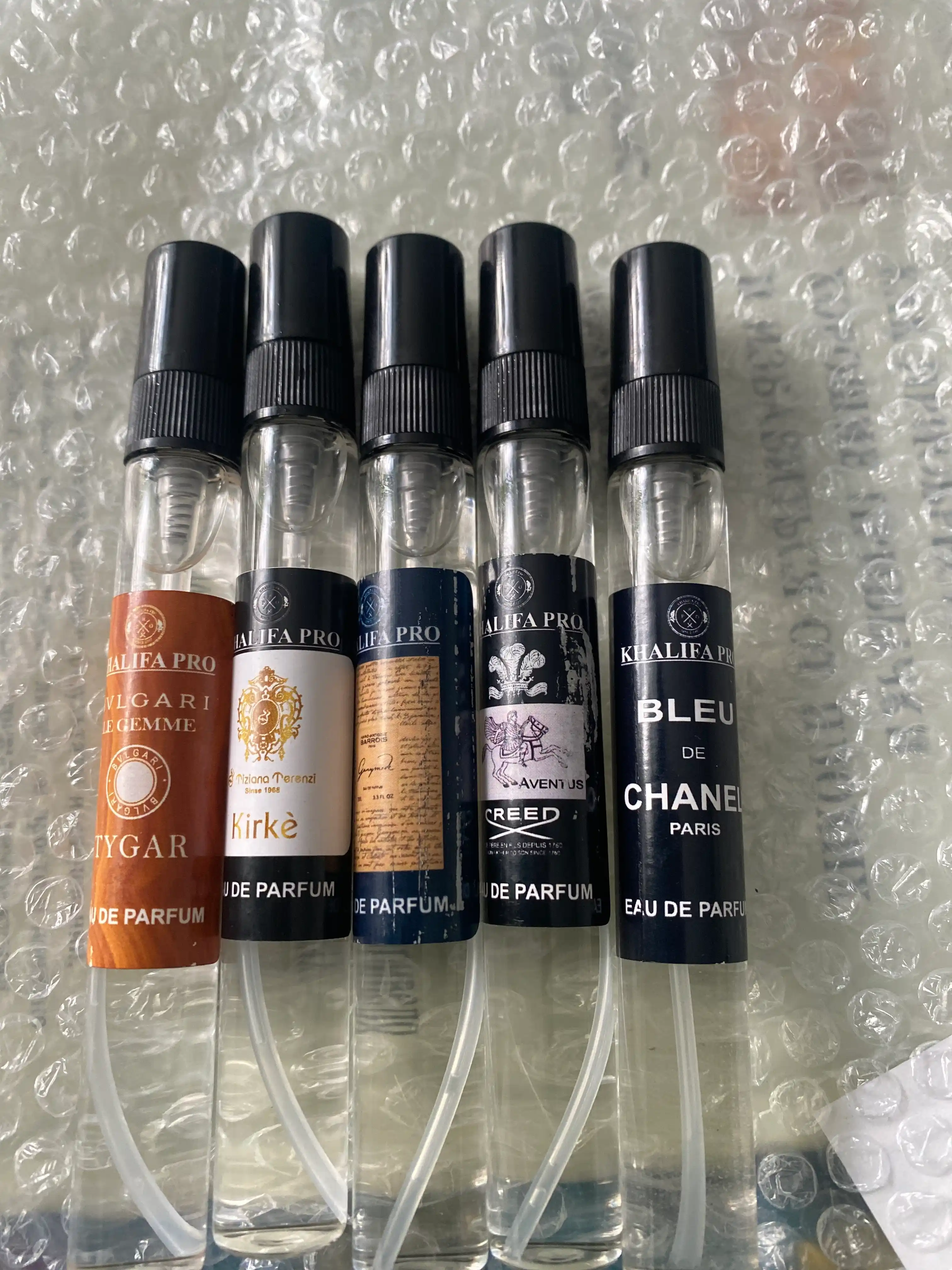 Набор мужских духов, Bvlgari Tygar, Bleu De Chanel, Kirke, Creed Aventus, Ganymede, 5в1