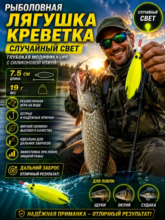 Лягушка-незацепляйка, крючок-лягушка для ловли щуки