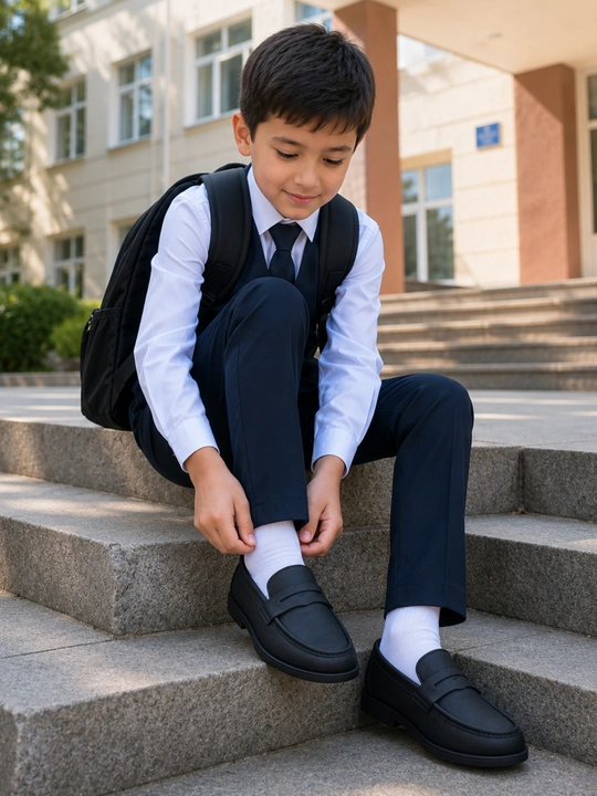 Klassik tufli, maktab poyabzali, o'g'il bolalar va o'smirlar uchun