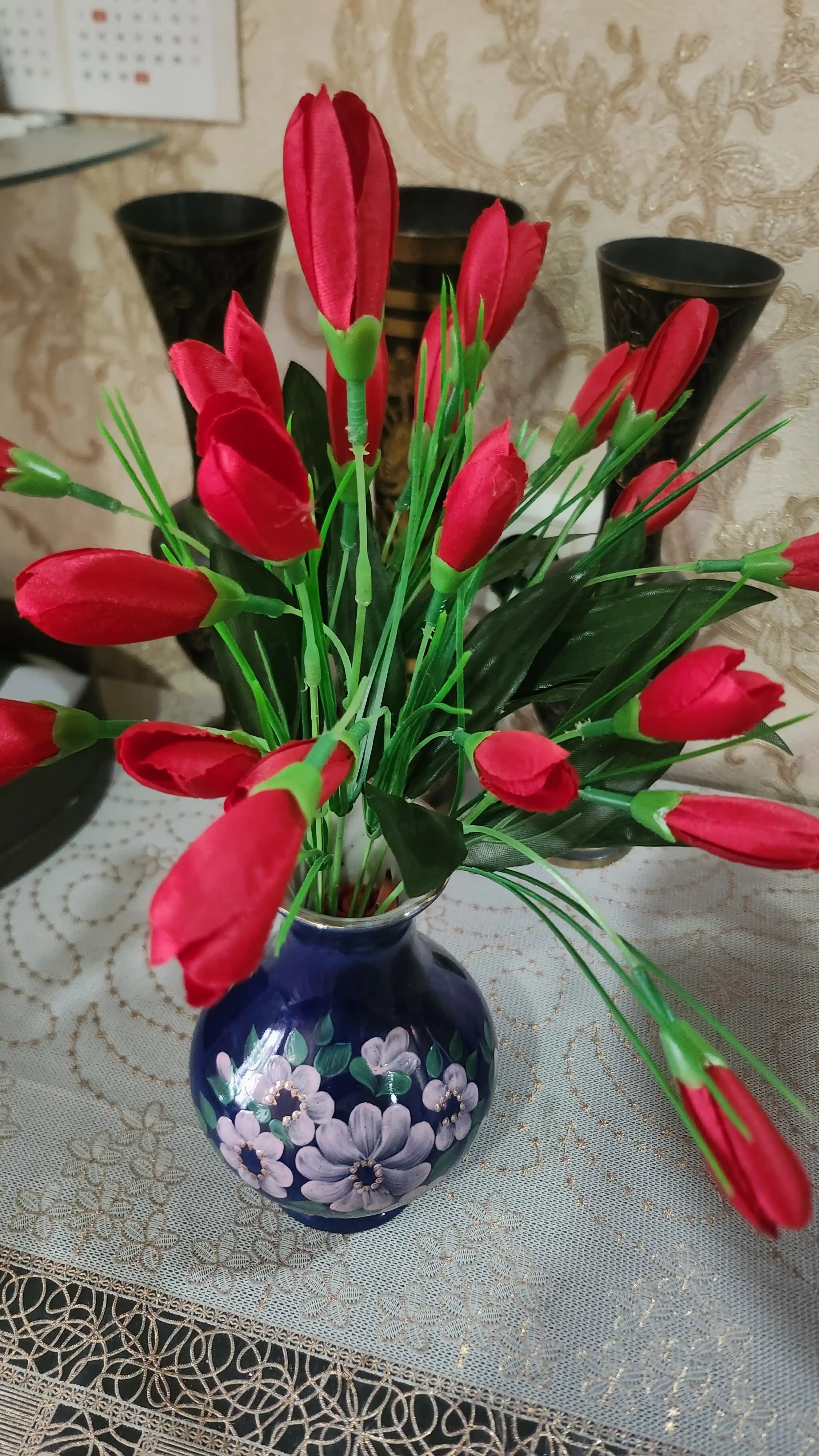 Sun’iy gullar, sovg‘a, guldasta va bezak uchun, 35-45 sm, Gifthome