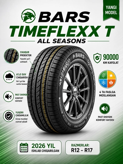 BARS Timeflexx T автошина 4 ШТУК — NURBARS-BARSSAVDO-18570R13
