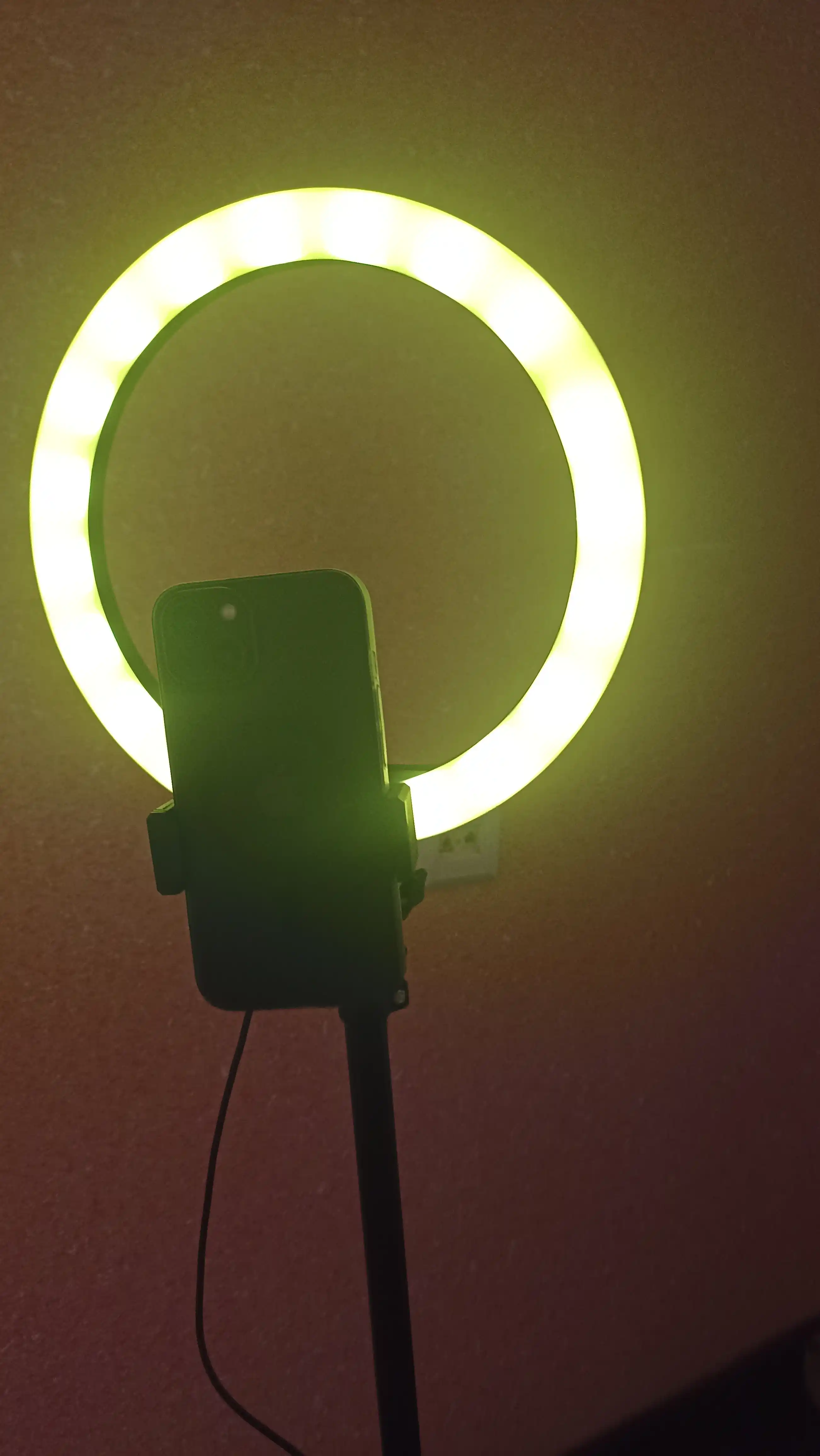 VIZON halqasimon lampasi, telefon lampasi bilan shtativ