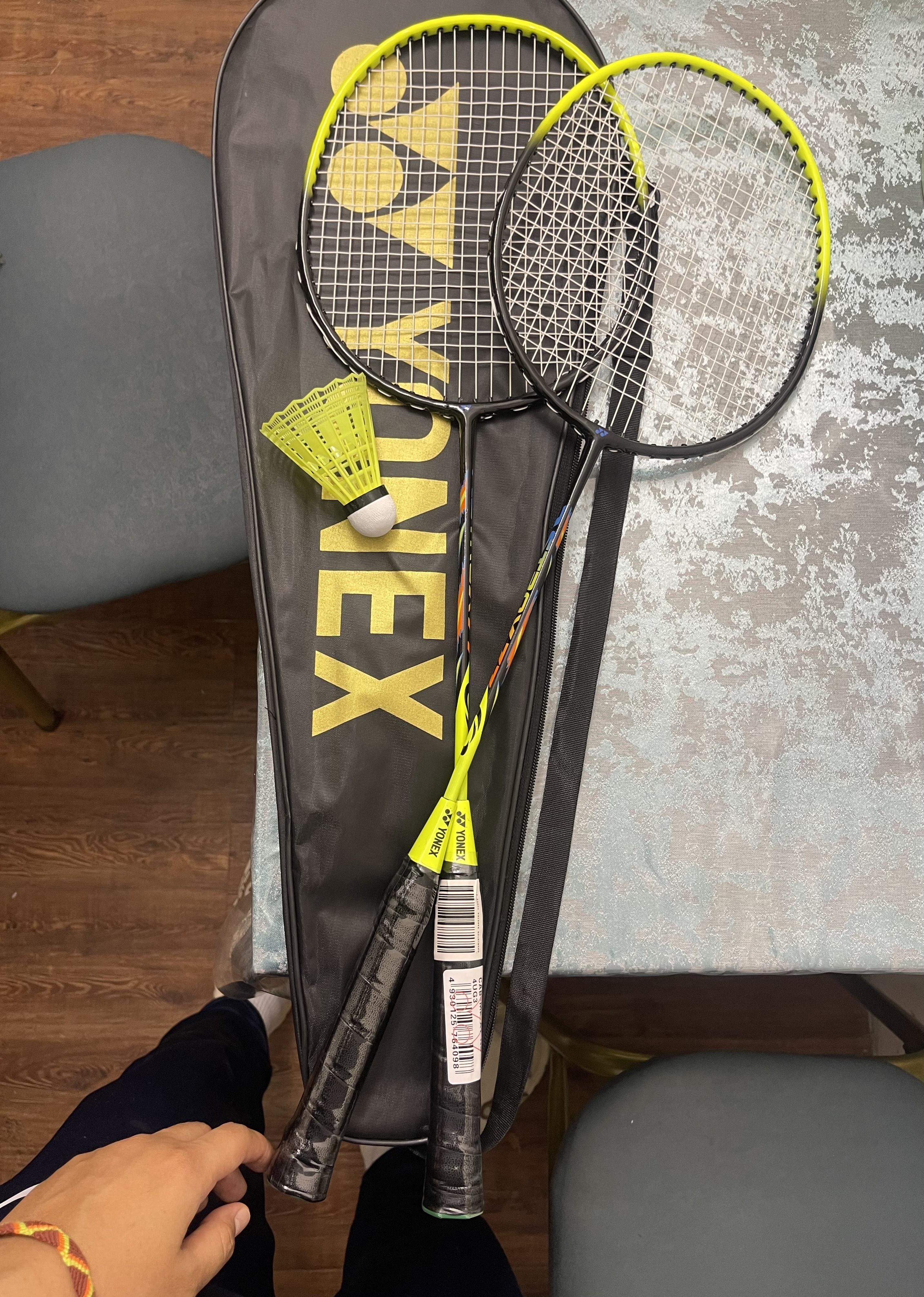 Ракетки для бадминтона Yonex, пара, с сумкой