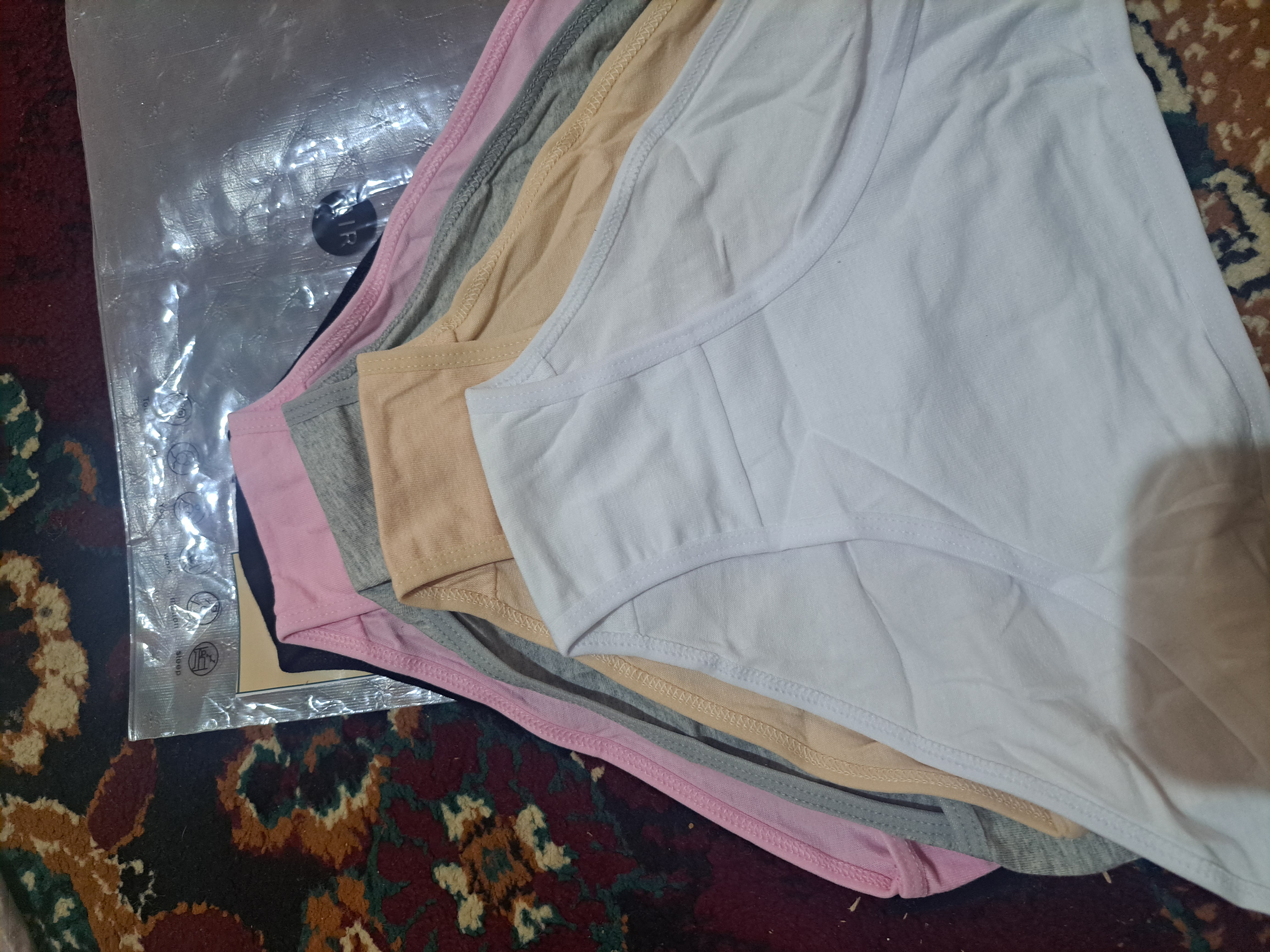 Трусы женские хлопковые, слипы, хлопок, набор 5 шт, S-2XL, комфортное нижнее бельё