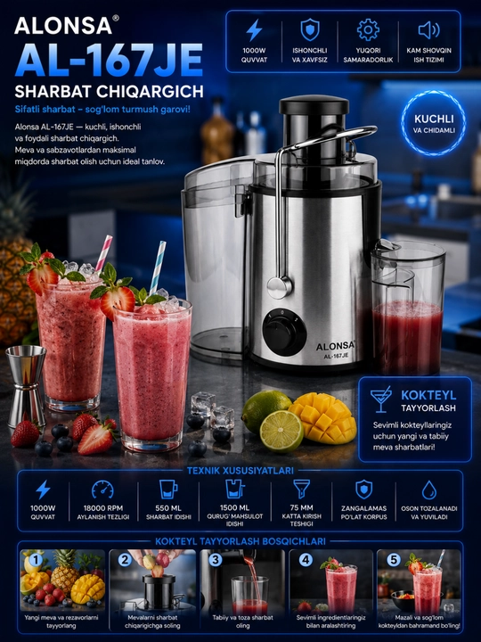 Alonsa AL-167JE sharbat chiqargich