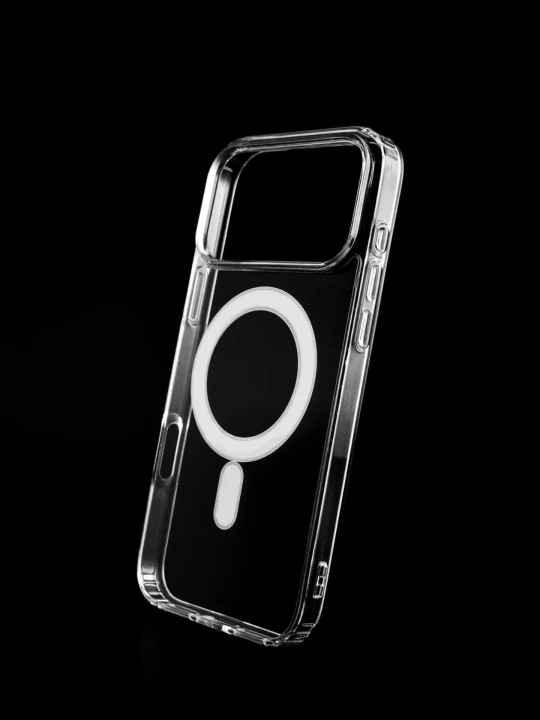 17 Pro Max telefoni uchun magnit g‘ilof, shaffof dizayn, kuchli magnit.7 MLRD