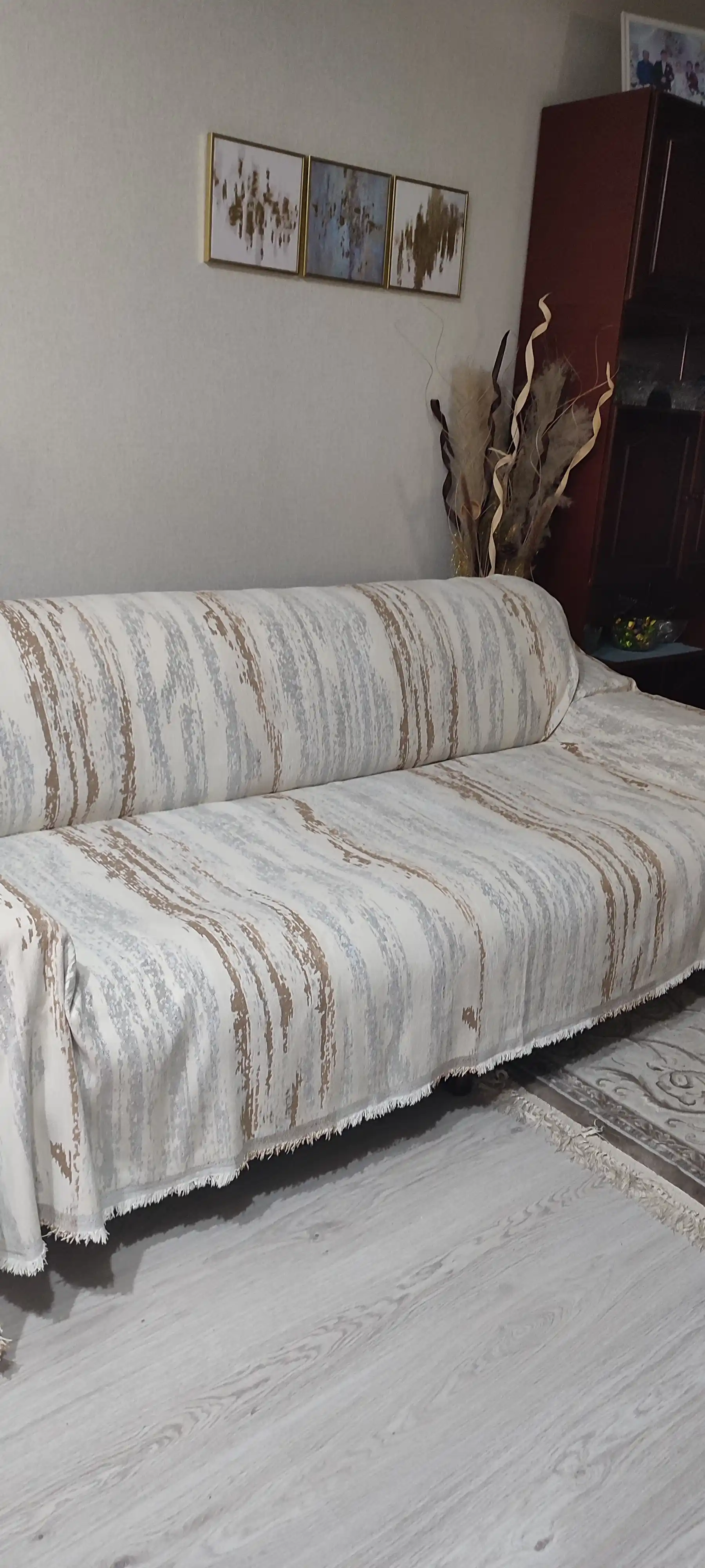 Divan va kreslo uchun universal g'ilof, nakidka, pled, 180 * 180, 180 * 300 sm