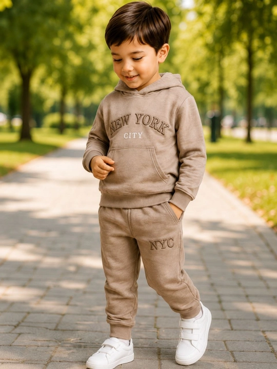 Детский спортивный костюм для мальчика, худи и брюки, трикотаж, 3-6 лет - 