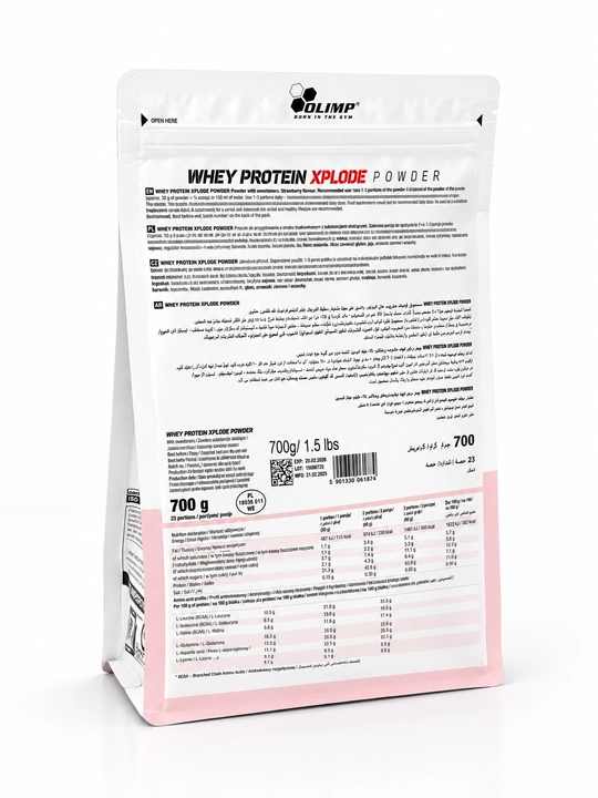 Olimp Whey protein xplode 700g протеин со вкусом клубника