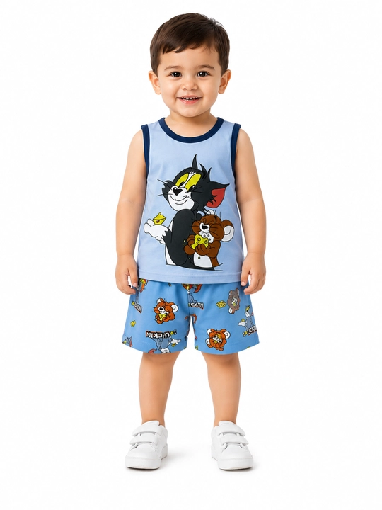 O‘g‘il bolalar uchun Tom va Jerry yozgi komplekt mayka shortik 2-5 yosh - 