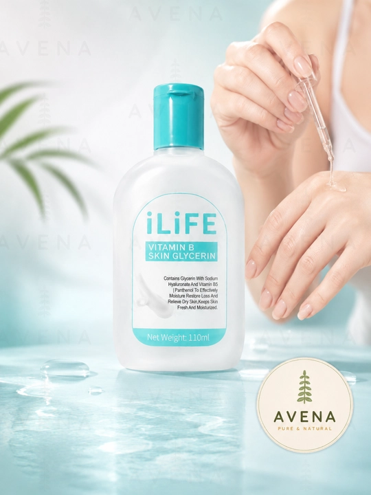 Глицерин iLife с витамином B5 для увлажнения и смягчения сухой кожи, 110 мл  - 