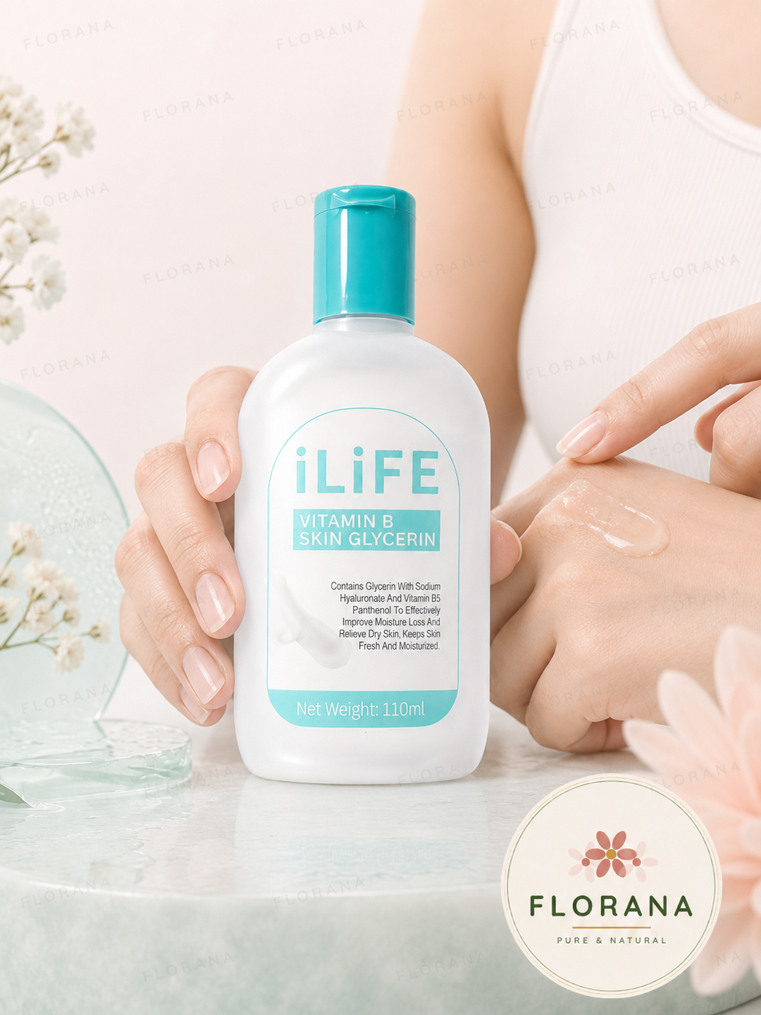 Глицерин iLife Skin Glycerin для увлажняющего ухода за лицом и телом, 110 мл  - 