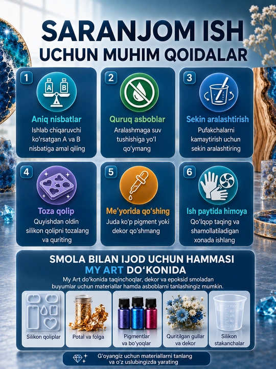 Epoksid smola ikki komponentli 1:1