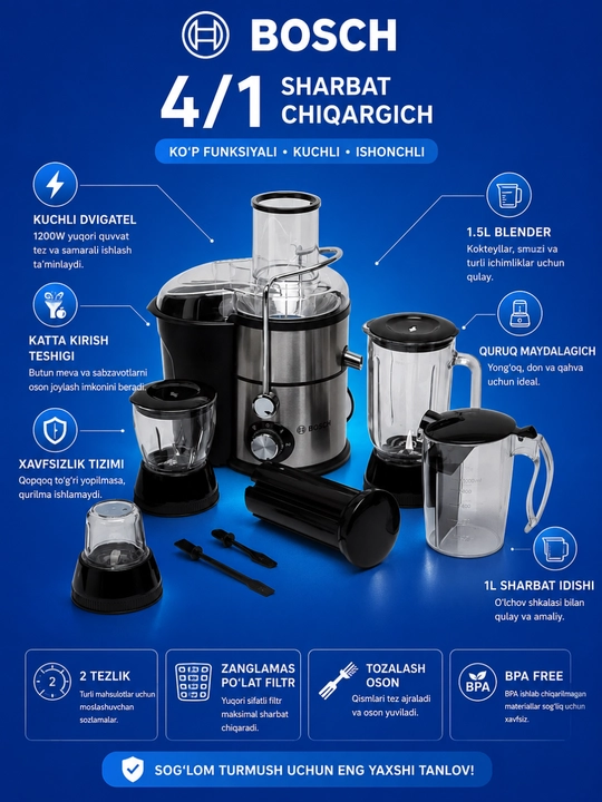 Bosch 4/1 sharbat chiqargich - 