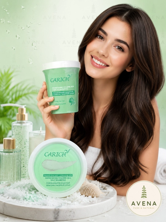 Carich шампунь морская соль — натуральная Fine Sea Salt Cleansing SPA объём  - 