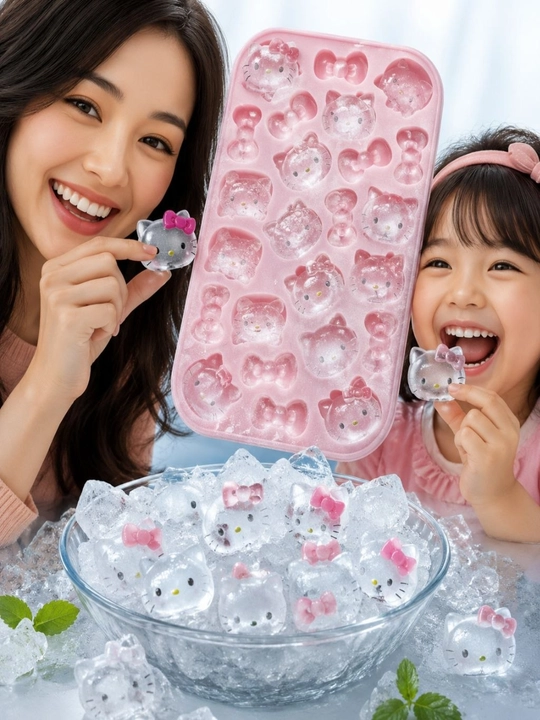 Силиконовая форма Hello Kitty для мини-фигурок