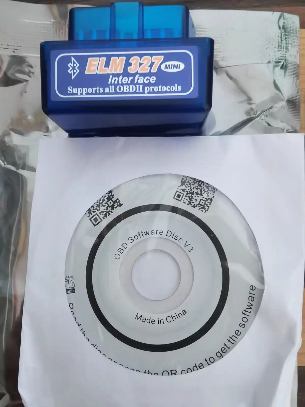 ELM327 OBD2 V2.1 avtoskaner, Android va Windows uchun Bluetooth diagnostika adapteri