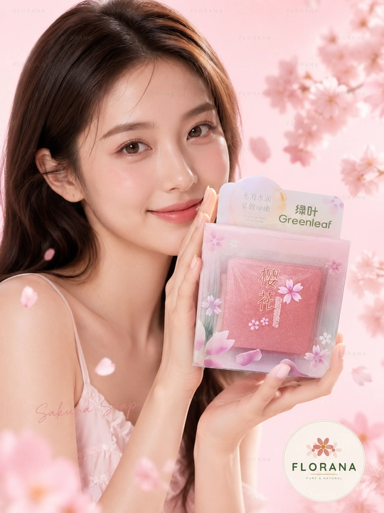 Greenleaf Sakura нежное увлажняющее мыло для лица против клещей деликатное - 