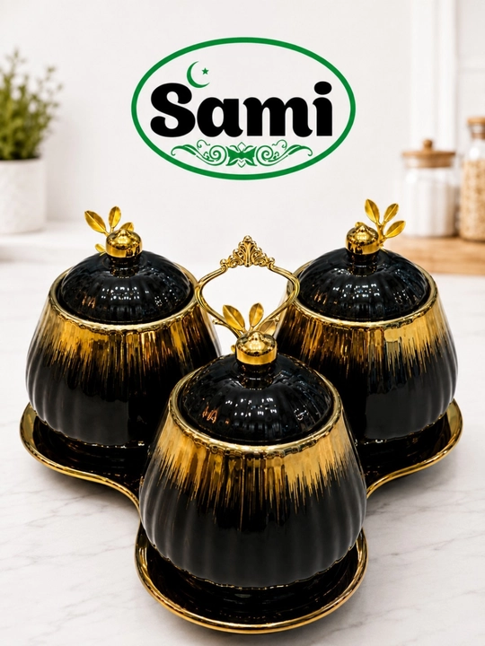 Sami набор банок для специй, 3 ёмкости для соли, кофе, чая и приправ