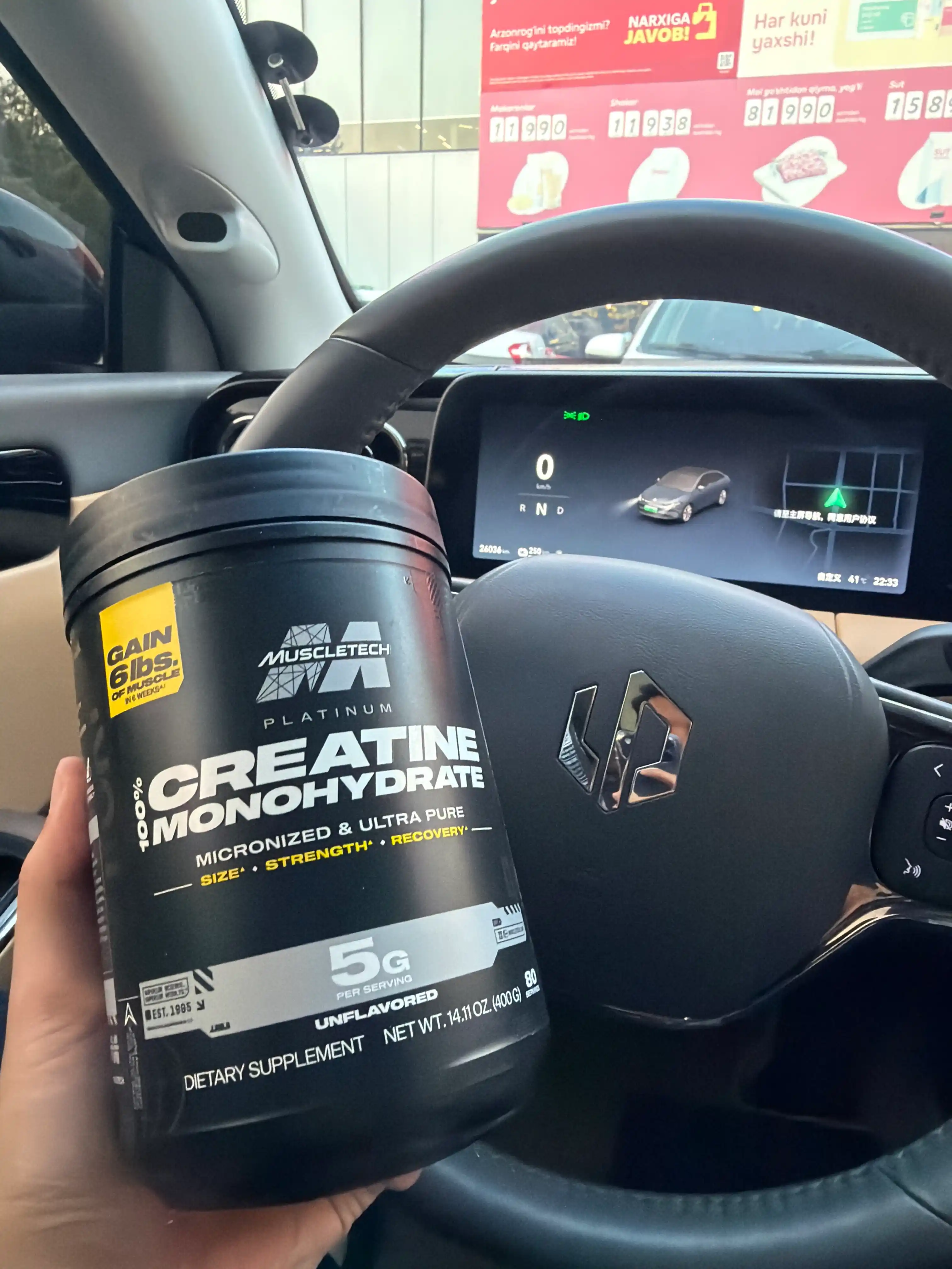 MuscleTech Platinum Creatine 400g kreatin monogidrate
