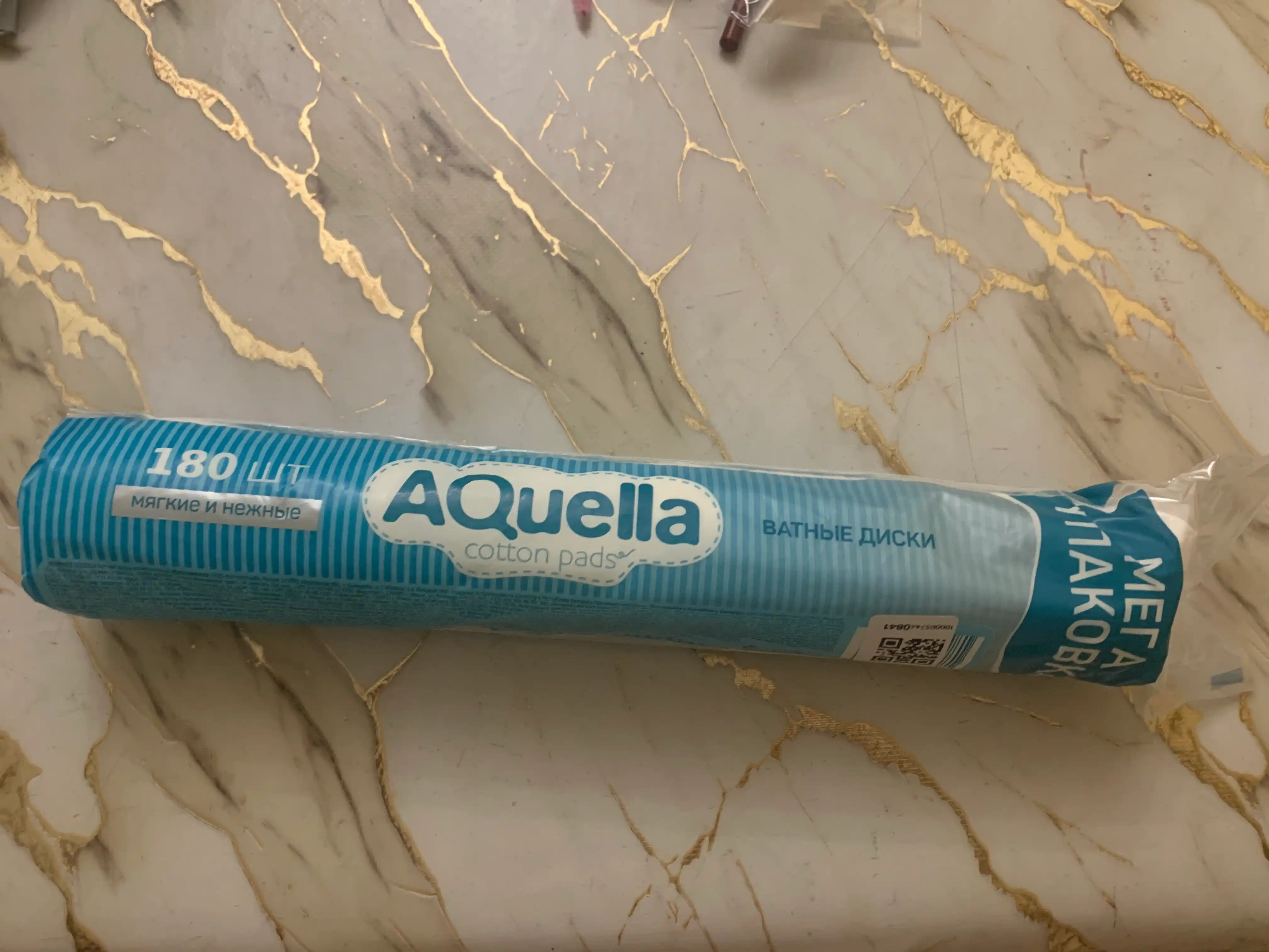 AQUELLA paxta disklari, p/e, 180 dona