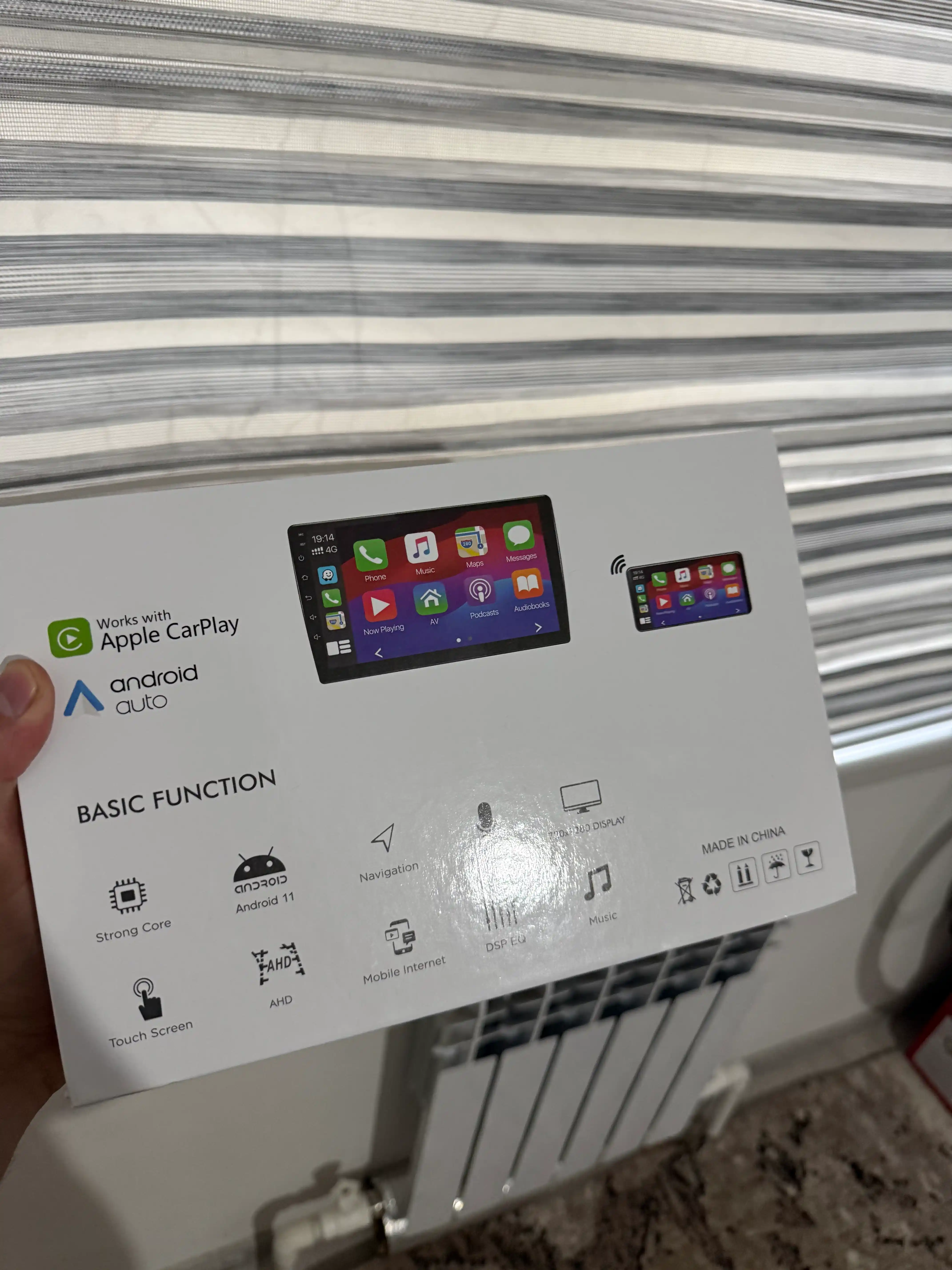 Автомонитор —Android Wi-Fi CAR PLAY 6/64 ГБ универсал экран без мерцания без нагрева 1 год